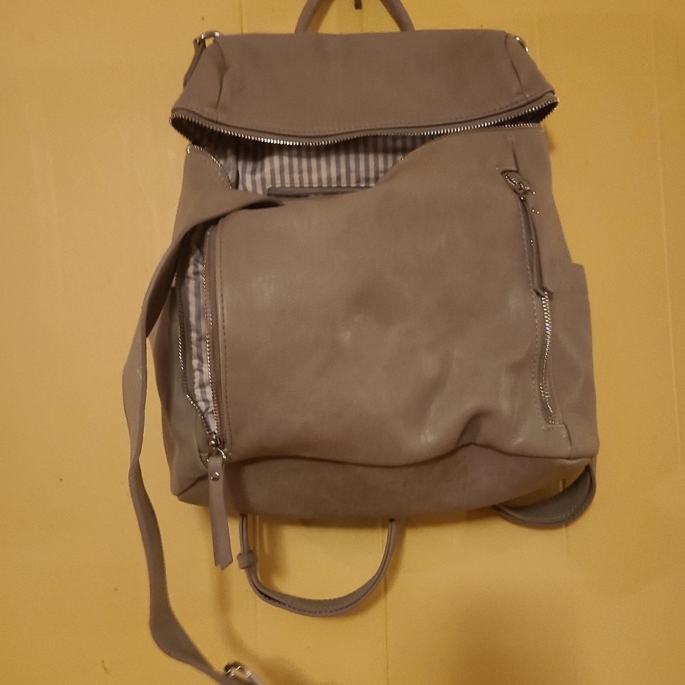 Miztrique, Light Grey Backpack With Multiple Comp… - image 3